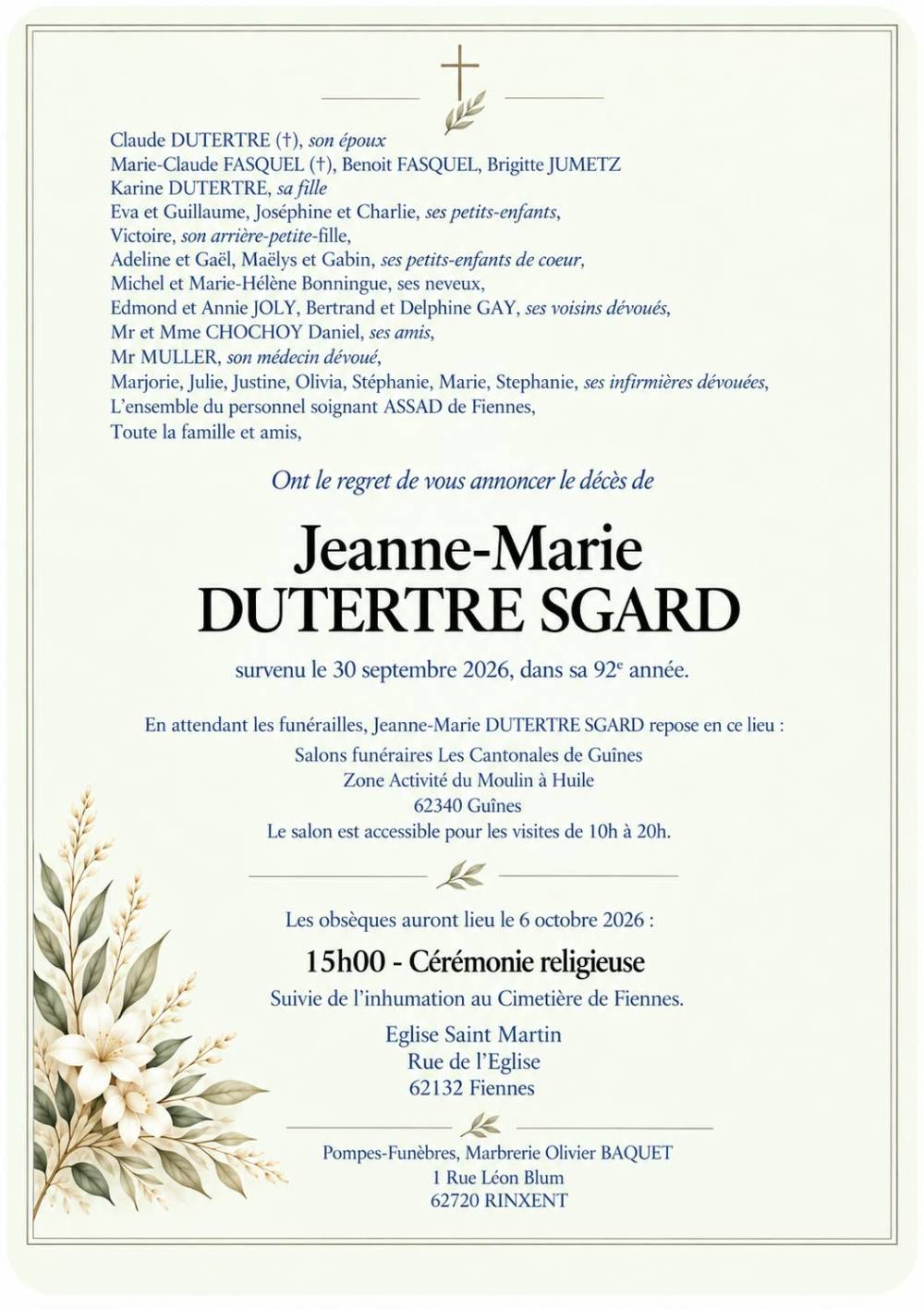 faire part